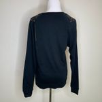 Forever 21 Embellished Dark Gray Sweatshirt w Bronze Beads Studs Sz Small Photo 1