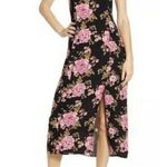 Nordstrom NWT  BP. Midi Slip Dress in Pink Shock Spaced Tea Rose| Blacl | XS Photo 2