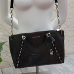 Michael Kors black leather handbag Photo 1