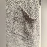 Aerie Marshmallow Grey Plush Fleece Cape Poncho with Pockets - one size Photo 2