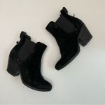Rag and Bone  Boots Devon Booties Ankle Pull On Stacked Heels Suede Burnished Black Photo 8
