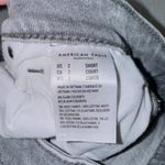 American Eagle  Women's Gray Wash Denim High Rise Distressed Mom Jean 2 Short Photo 5