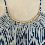 City Triangles  Navy Blue Ikat Print Maxi Dress Boho Summer Beach Vacation Medium Photo 2