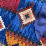 Vintage 90s Coldwater Creek Southwestern Tapestry Vest Concho Buttons Medium Red Photo 8