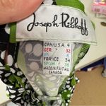 Joseph Ribkoff  Green & White Retro Print Sleeveless Blouse Womens 4 Halter Top Photo 9