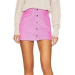 Free People Ray Cord Mini Skirt in Pink Frosting Photo 0