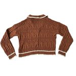 Universal Threads Universal Thread Knitted Sweater Rust/White Size Small Photo 4