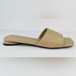 Balenciaga Duty Free Nude Sheepskin Leather Logo Flat Sandals Size EU 40 - US 10 Photo 10