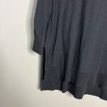 Soft Surroundings Black Tunic Sweater Split Hem Scoop Neck High Low Oversized XS Photo 2
