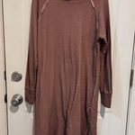 POL NWOT  Long Sleeve Burgundy cowl neck sweatshirt dress, tagged s oversized Photo 0