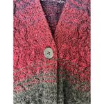 J.Jill Cardigan Western Ombré Purple Gray Textured Size Large Photo 4