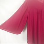 Old Navy  Burgundy Pleated Top Size Small Photo 8