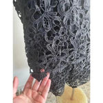 Romeo + Juliet Couture Black Lace Romper Size S Shorts Crochet Summer EUC! 0153 Photo 3