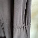 Calvin Klein Black Ruffle Draw String Waist Front Zipper Top Size M Photo 5