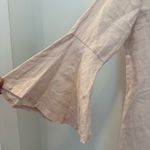 Lungo L'Arno Blush 100% Linen Bel Sleeve Dress Made in Italy Size M Pink Size M Photo 2