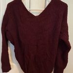 Burgundy sweater open back Red Size M Photo 2