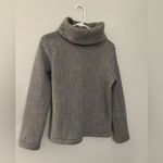 J.Crew  Turtleneck Sweatshirt Sweater Zig Zag Pattern White Black Size S Photo 1