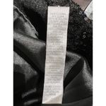 THEIA Black Velvet Lace Fit Flare Evening Gown Formal Dress Size 4 Photo 3