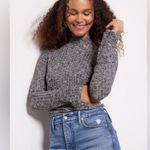 Michael Stars Evereve () Gray Ribbed Long Sleeve Top L Photo 0