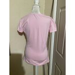 Adidas Climalite Pink V Neck Short Sleeve Athletic T Shirt Women Sz M Photo 2