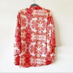 Violet+Claire  Kimono Robe Floral Paisley Pink Size Medium Pink‎ Orange White Photo 1