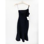 Likely  Midi Fina Black One Shoulder Mermaid Cocktail Dress Size 2 NWT Photo 1