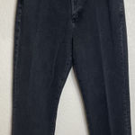Anne Klein  Womens 12 The Straight Crop Black Denim Jeans Preppy Casual Going Out Photo 0
