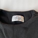 Oh Polly  black ribbed fitted crop top 2 Photo 1