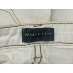White Fox Women's White High Waisted Split Front Midi Denim Jean Skirt Size XS Photo 3