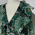 Band Of The Free New Floral Flare Long Sleeve Bodysuit Black Emerald Size Medium Photo 10