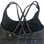 Lululemon  black and white patterned energy bra Photo 1