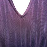 Stella & Dot  v-neck cap sleeved sheer top with black and gold cross back detail Photo 4