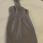 Gray Mini Dress strapless with choker neck Photo 0