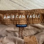 American Eagle Corduroy Button-Front Skirt Camel Brown Super Stretch Size 2 Photo 2