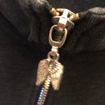 Victoria's Secret Victoria’s Secret Rhinestone Heart Full Zip Sweatshirt Grey Medium Photo 3