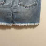 American Eagle  high rise light wash distressed stretch denim mini skirt 2 NWT Photo 9