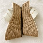 Calvin Klein Y2K Vintage Womens sz 8 Chunky Leather Slip on Platform Wedges 90s Photo 0