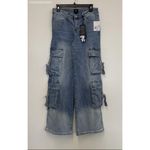 Forever 21 Blue Bratz Wide Leg Cargo Jeans - Size 26 Photo 0