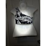 ZARA Cold Shoulder Zebra Print Crop Top Size Small Animal Print Y2K Trendy Photo 1