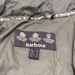 Barbour  Olive Puffer Jacket with Faux Fur Trim Photo 6