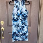Kyodan  Blue and White Patterned Mini Dress Photo 3