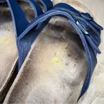 Birkenstock  Florida Soft Footbed Samdal Blue Birko-Flor 3 Strap Slide Women’s 8 Photo 2