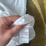 Goldie  Lewinter White Ruched Puff Sleeve Short Sleeve Tee Shirt 100% Pima Cotton Photo 6