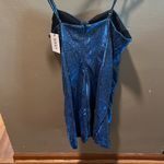 Cider New with tags  blue sparkly, spaghetti strap‎ mini dress size xl Photo 1