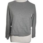 Topshop Ribbed Lightweight Sweatshirt Gray Size 8 Photo 5