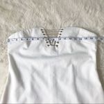 by the way. White Strapless Mini Dress Bodycon Lace Up Chain Formal Party Large‎ Photo 11