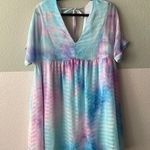 Entro Watercolor Fairycore Babydoll Dress Photo 0