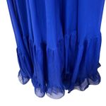 Mac Duggal  67911 Ruffle Tiered Cut Out Chiffon Gown Dress Cobalt Blue Size 0 NWT Photo 6