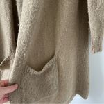 Wooden Ships Tan Brown Knit Mohair Open Long Cardigan M/L Photo 4