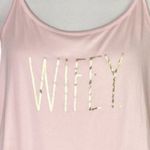 Rae Dunn  WIFEY INTIMATES GOLD PINK ADJUSTABLE TANK TOP PAJAMA SLEEP SHORTS M Photo 1